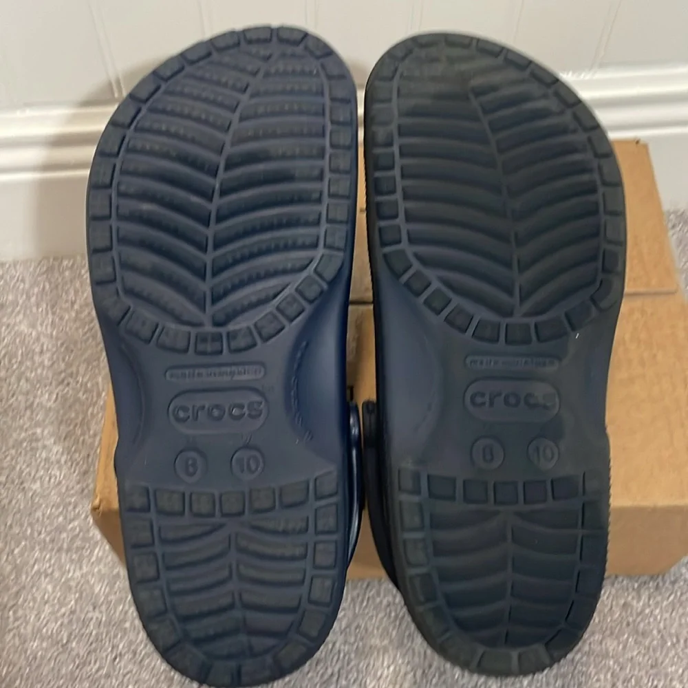 Crocs classic clog navy shoe unisex men’s 8 women’s 10 - Picture 2 of 8